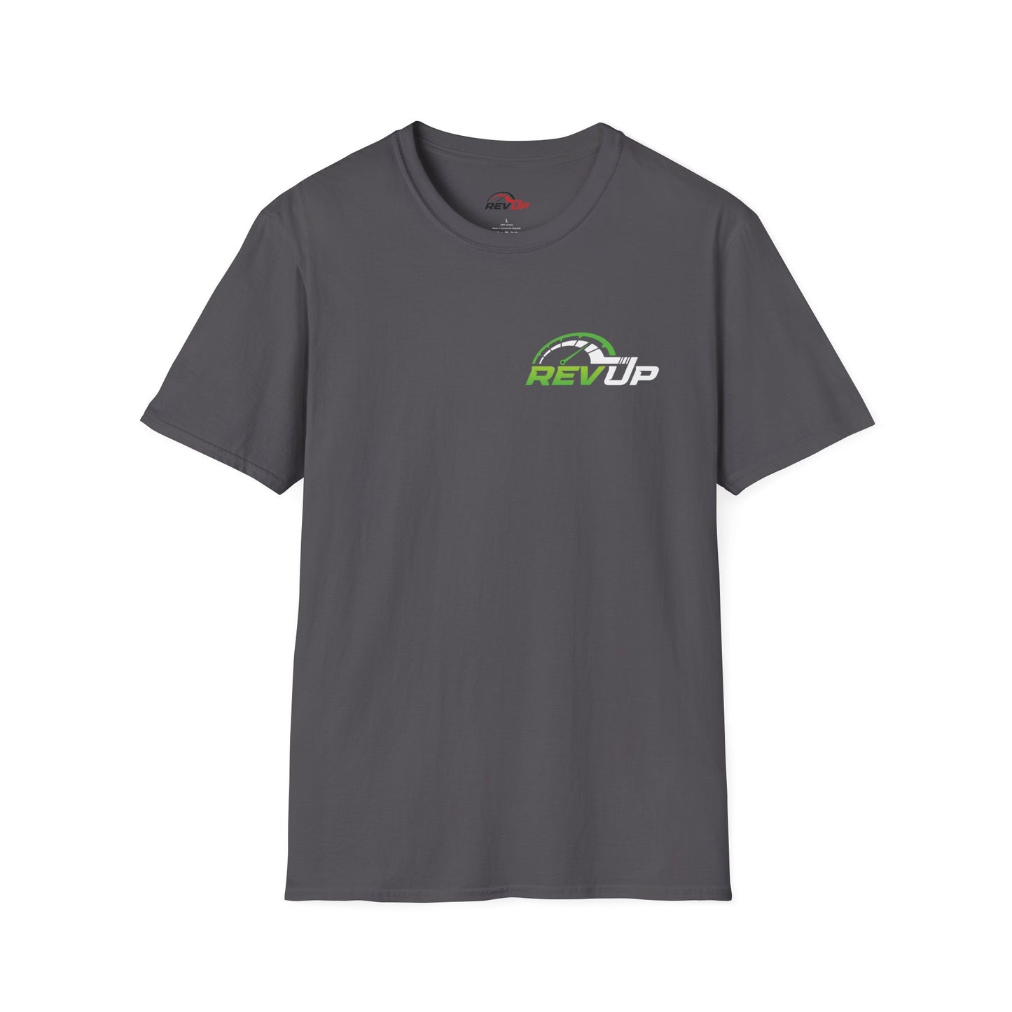 RevUp Green White Cotton tee