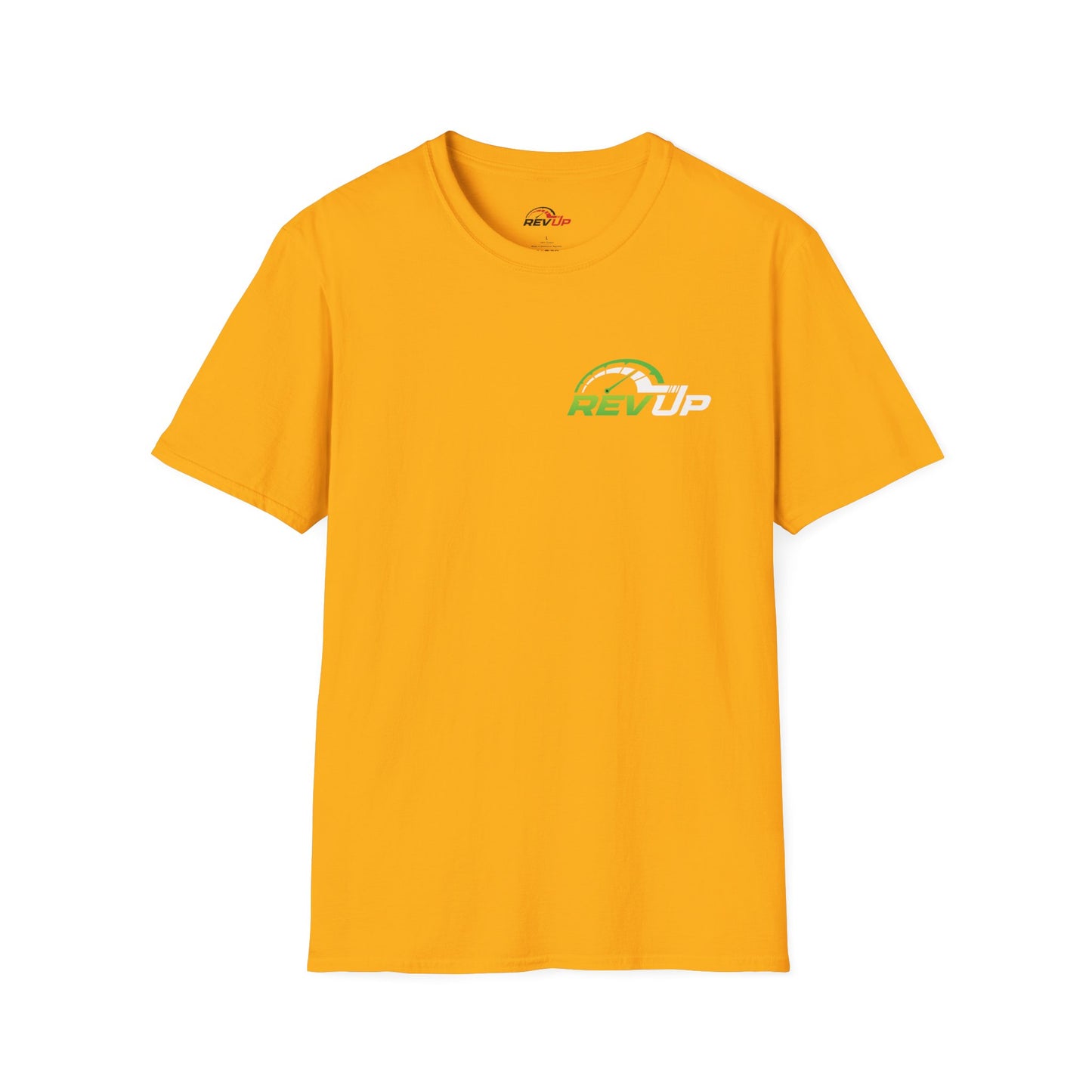 RevUp Green White Cotton tee