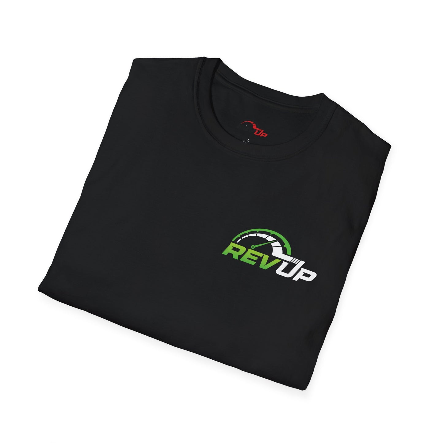 RevUp Green White Cotton tee