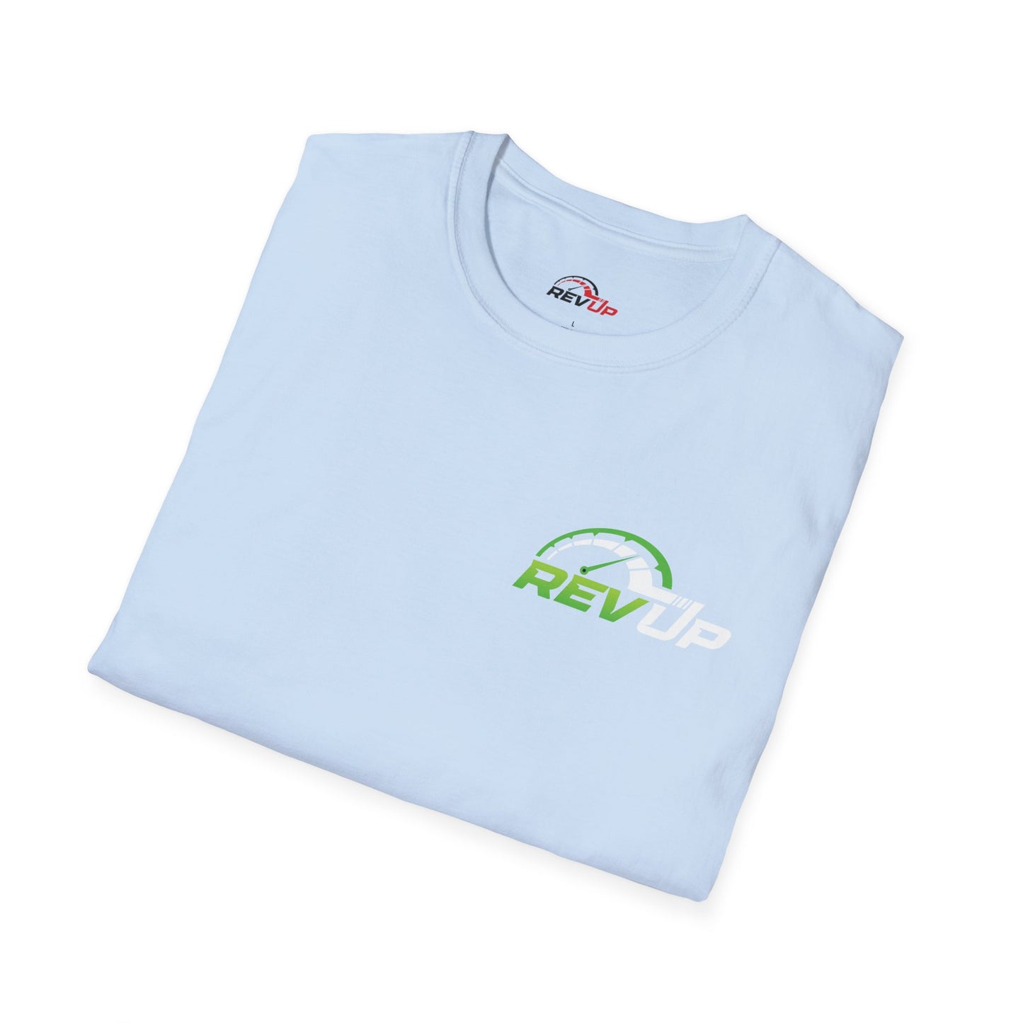RevUp Green White Cotton tee