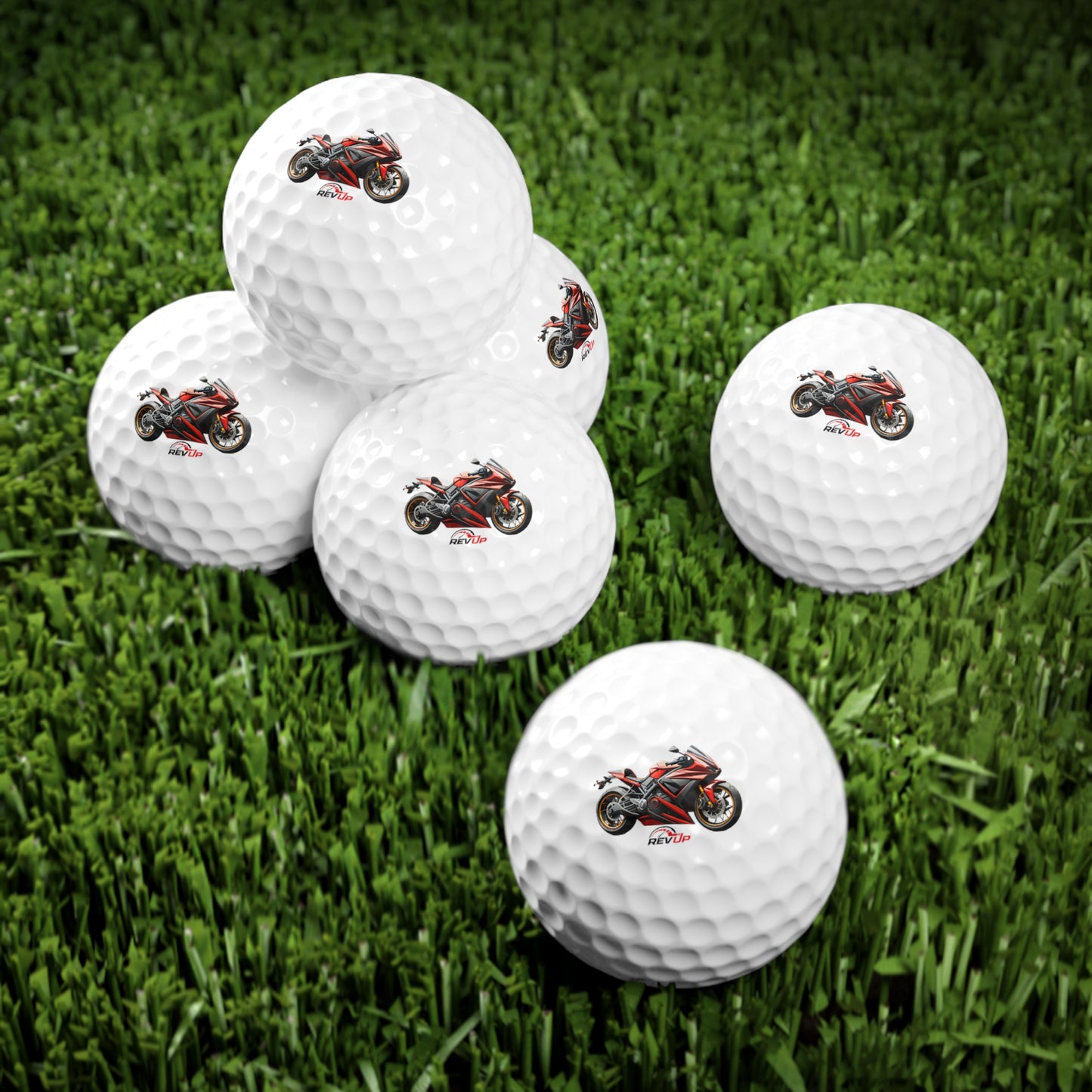 RevUp Motorcycle Golf Balls, 6pcs