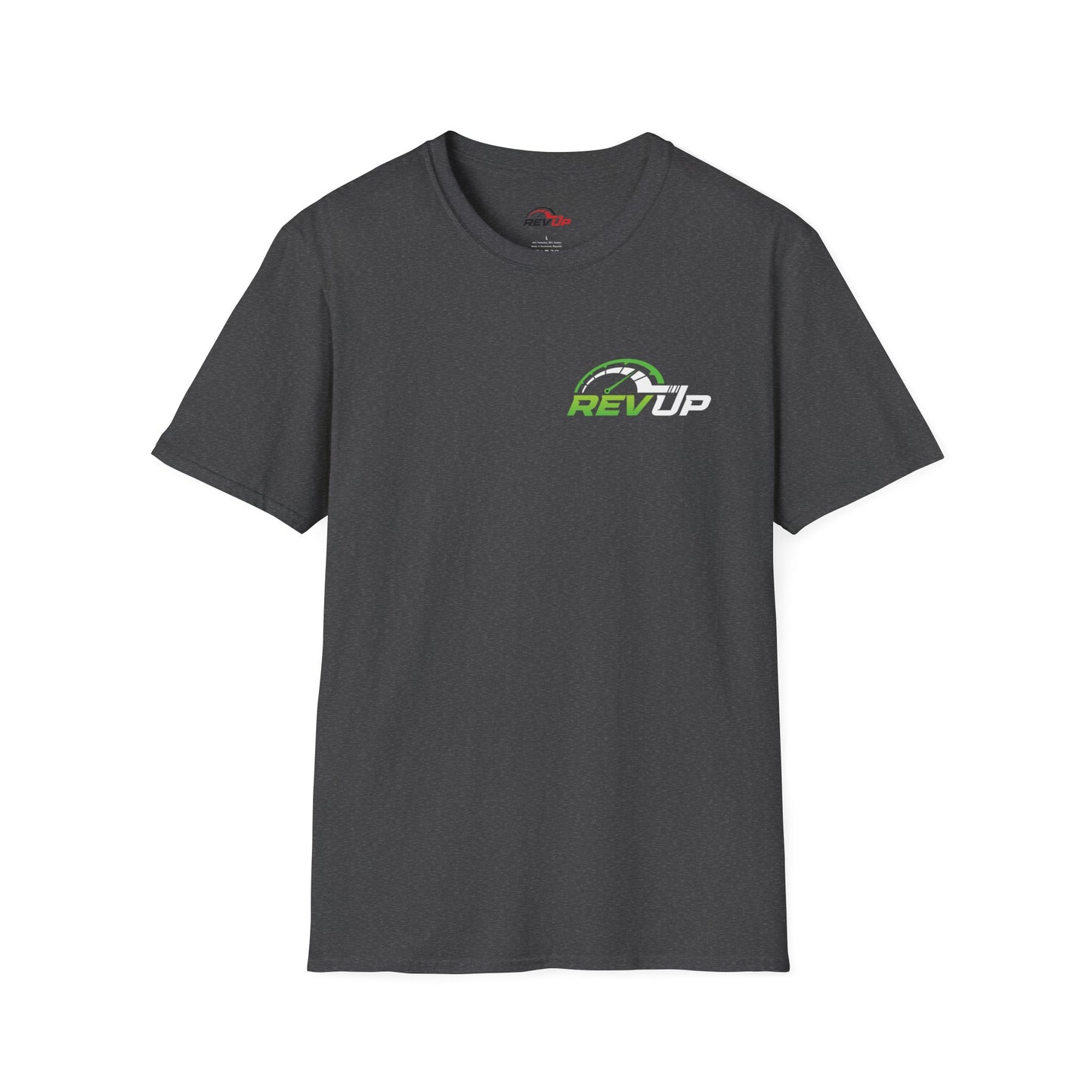 RevUp Green White Cotton tee