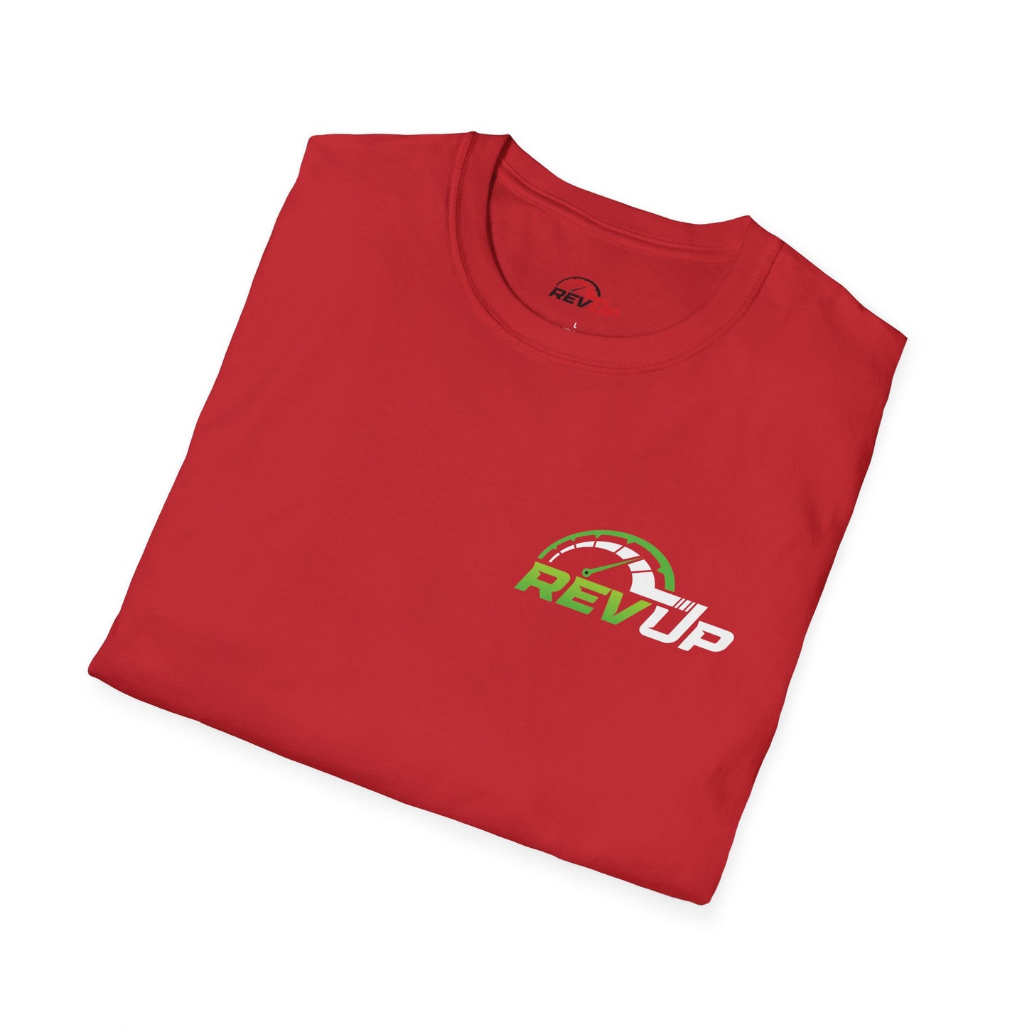 RevUp Green White Cotton tee