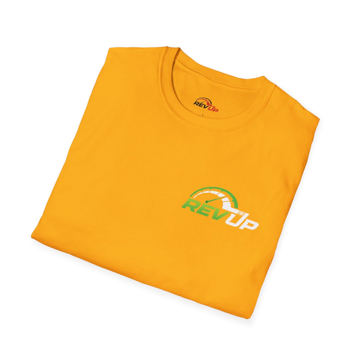 RevUp Green White Cotton tee
