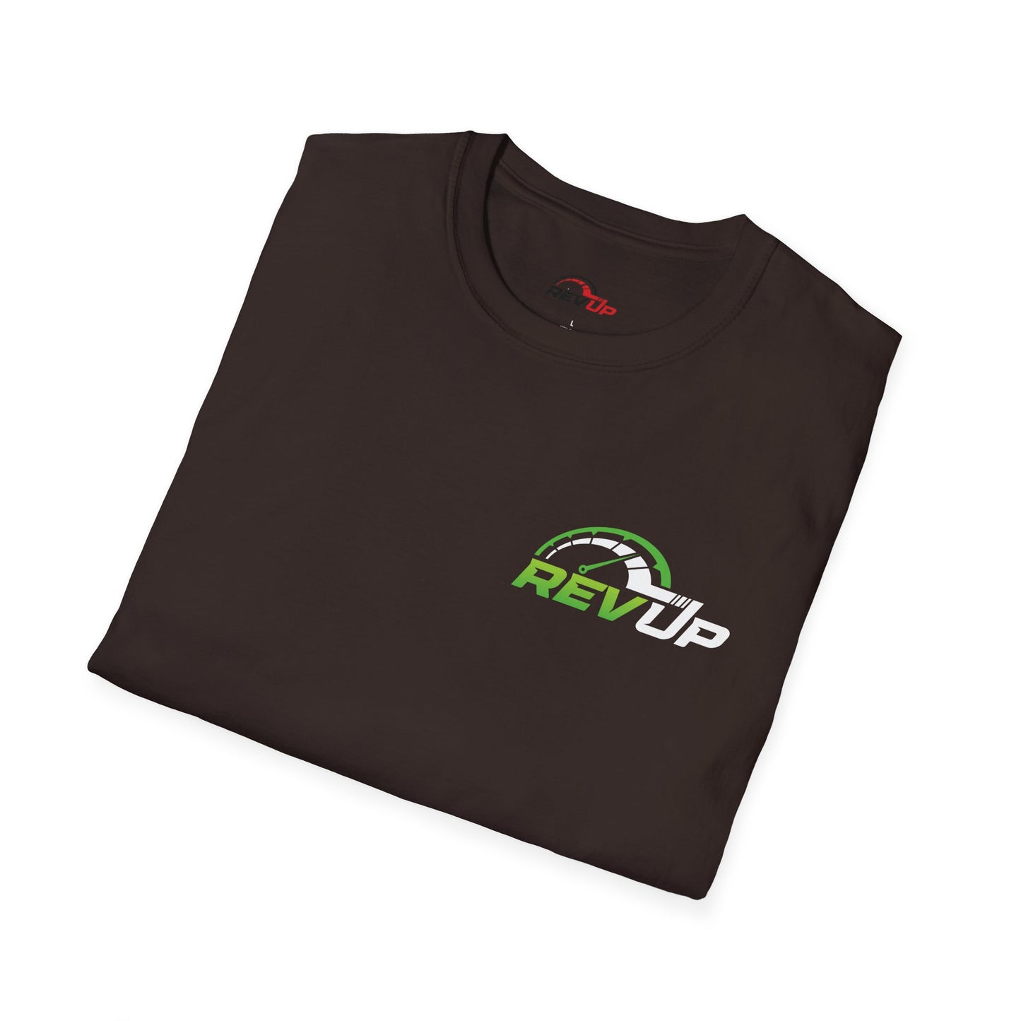 RevUp Green White Cotton tee