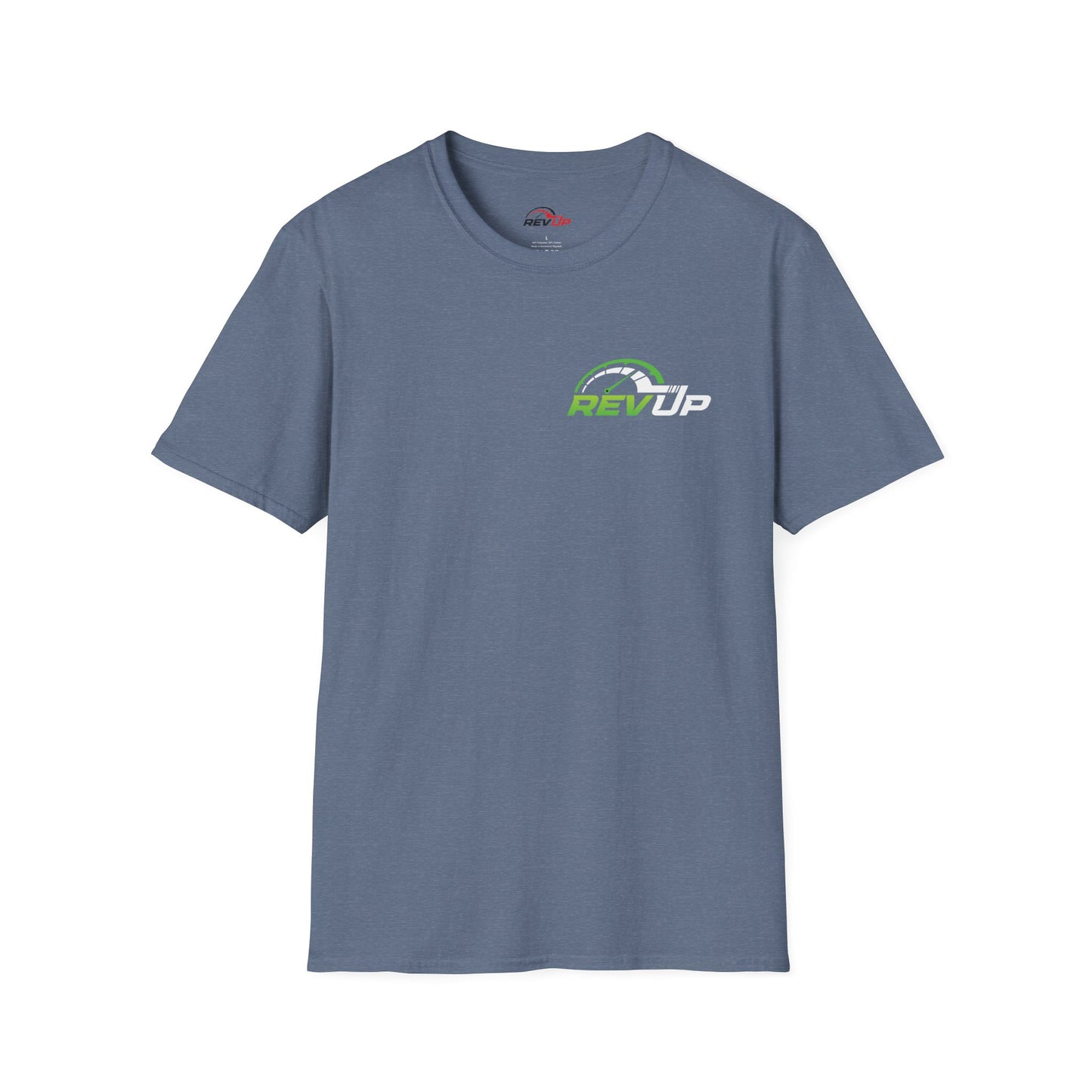 RevUp Green White Cotton tee