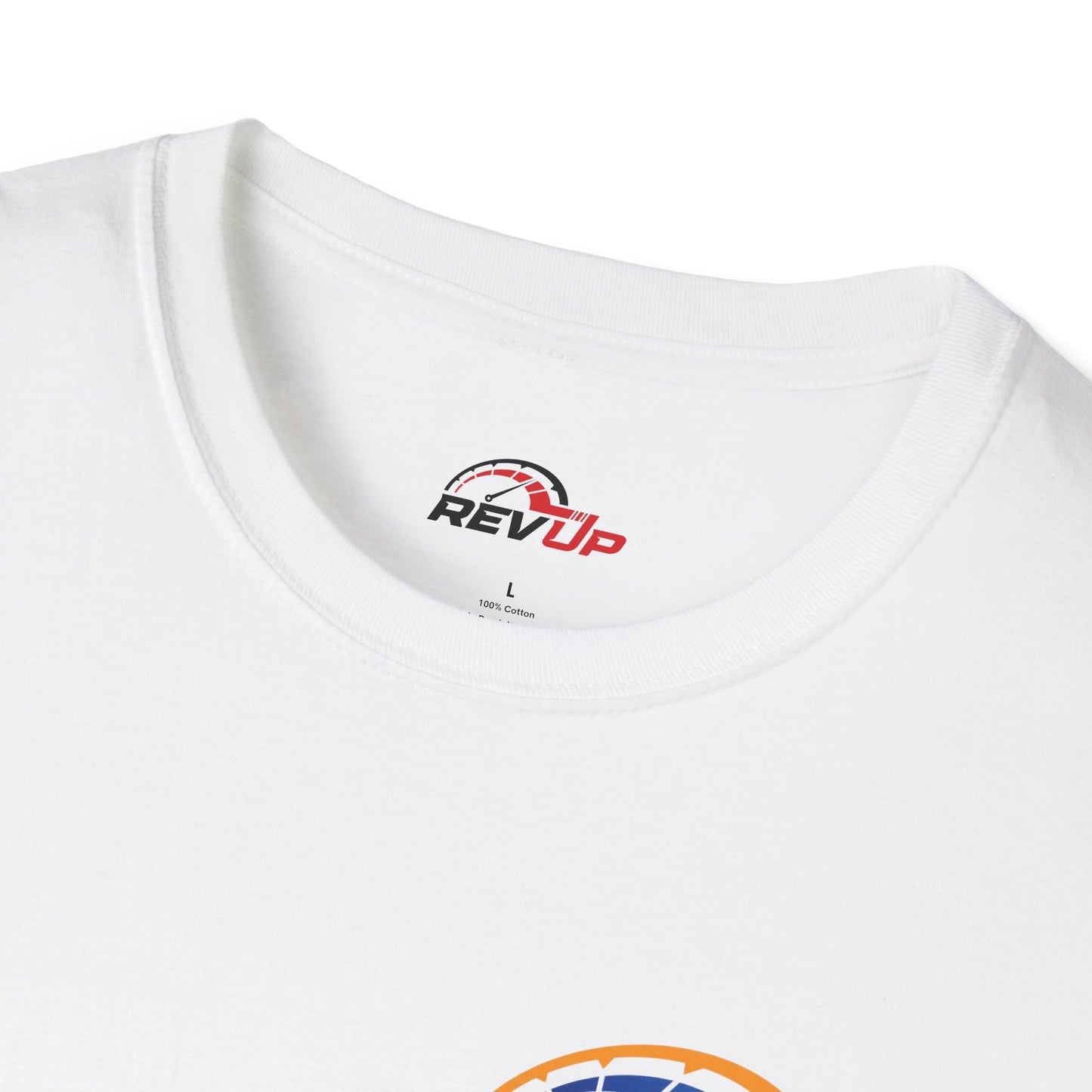 RevUp Green White Cotton tee