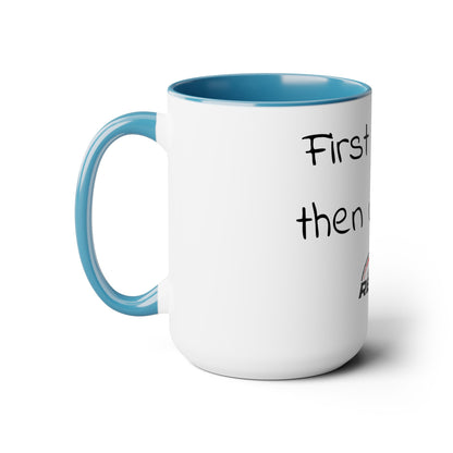 Two-Tone Coffee Mugs, 15oz