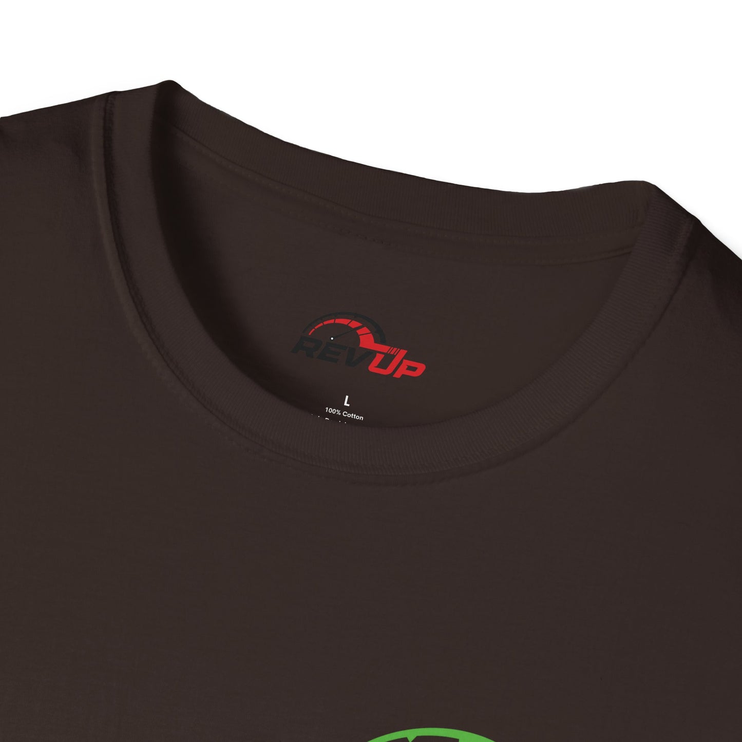 RevUp Green White Cotton tee