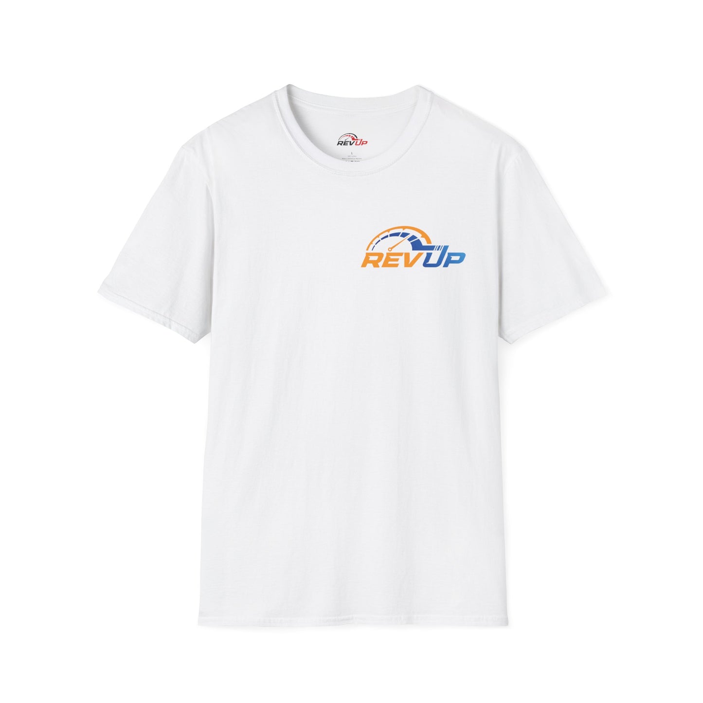 RevUp Green White Cotton tee