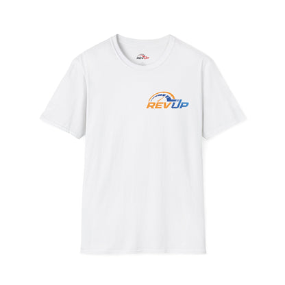 RevUp Green White Cotton tee