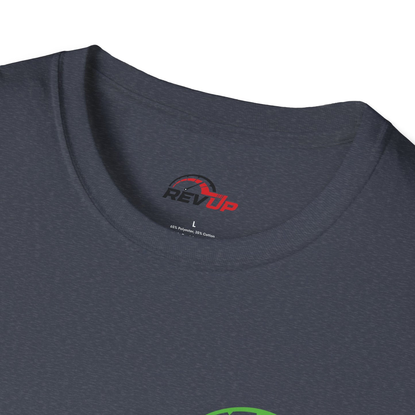 RevUp Green White Cotton tee