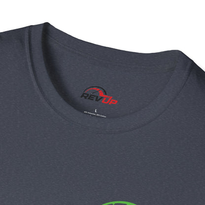 RevUp Green White Cotton tee
