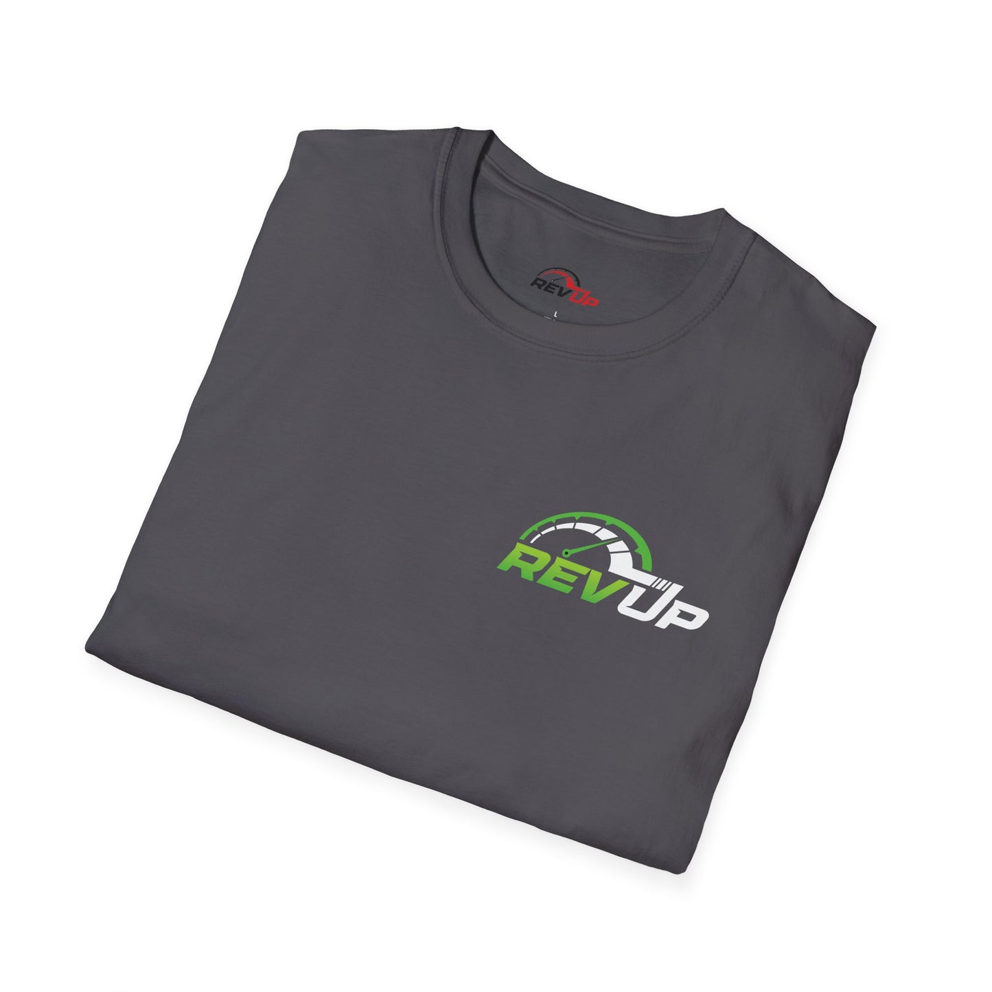 RevUp Green White Cotton tee
