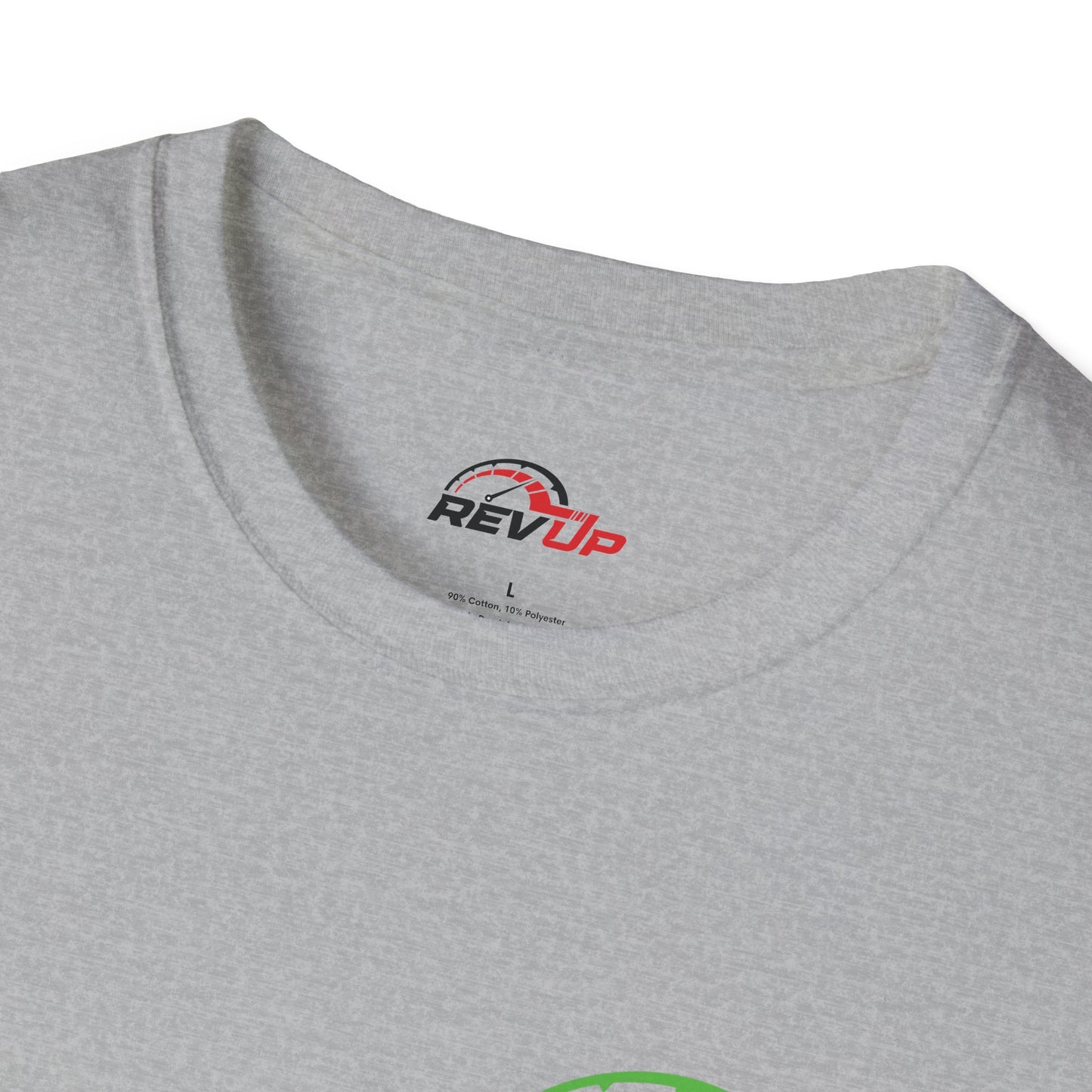 RevUp Green White Cotton tee