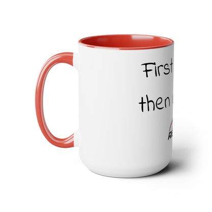 Two-Tone Coffee Mugs, 15oz