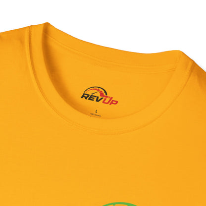 RevUp Green White Cotton tee
