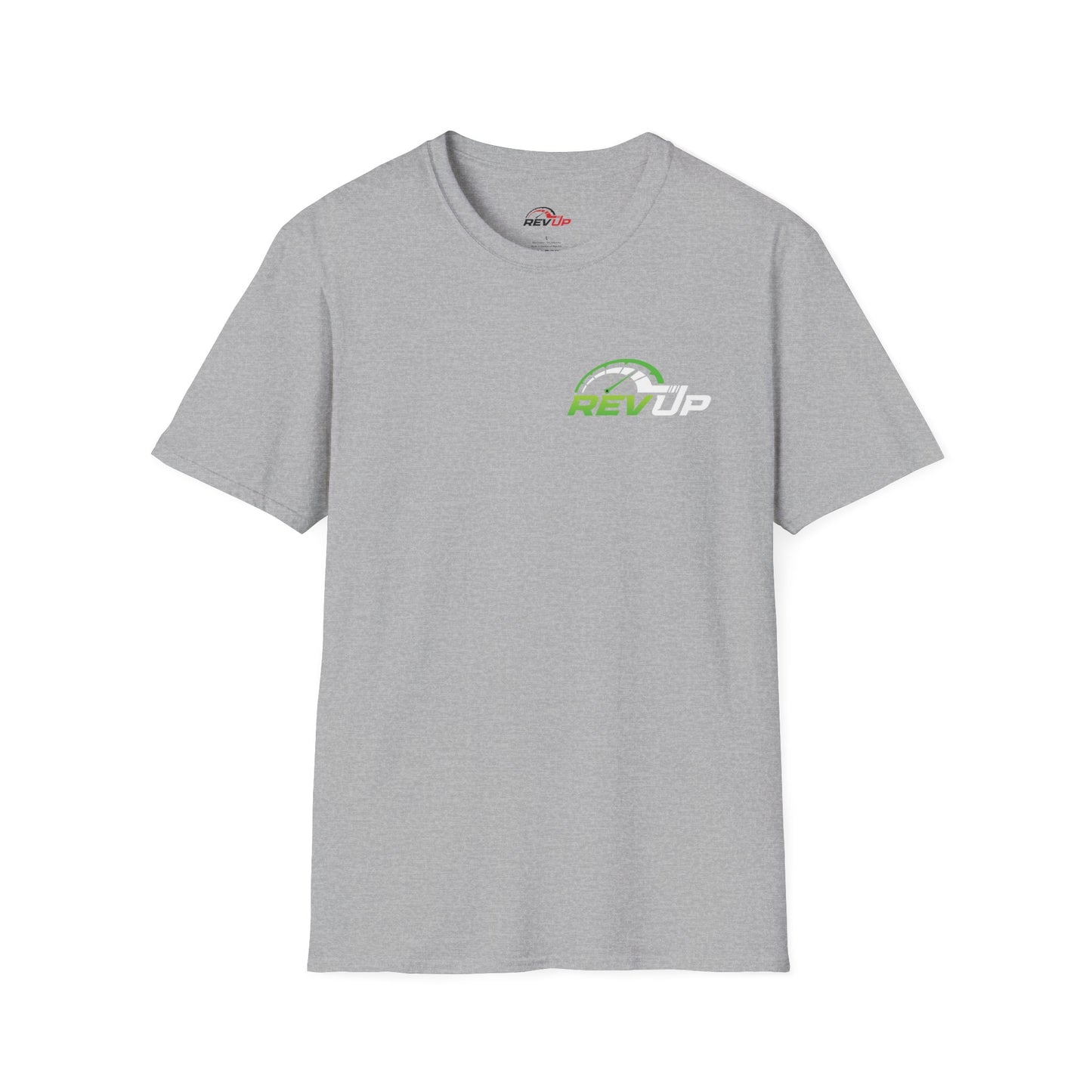 RevUp Green White Cotton tee