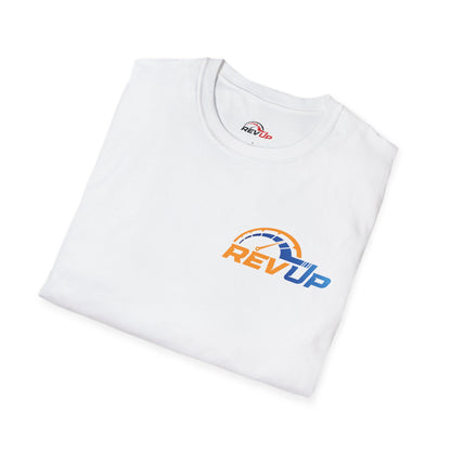 RevUp Green White Cotton tee
