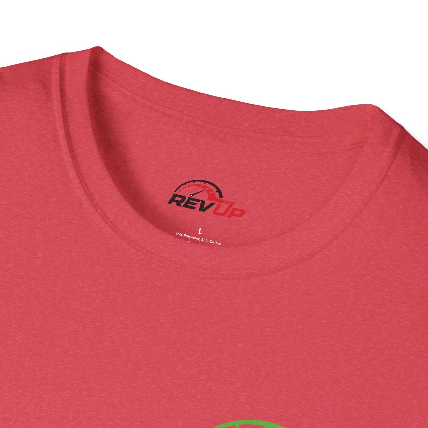 RevUp Green White Cotton tee