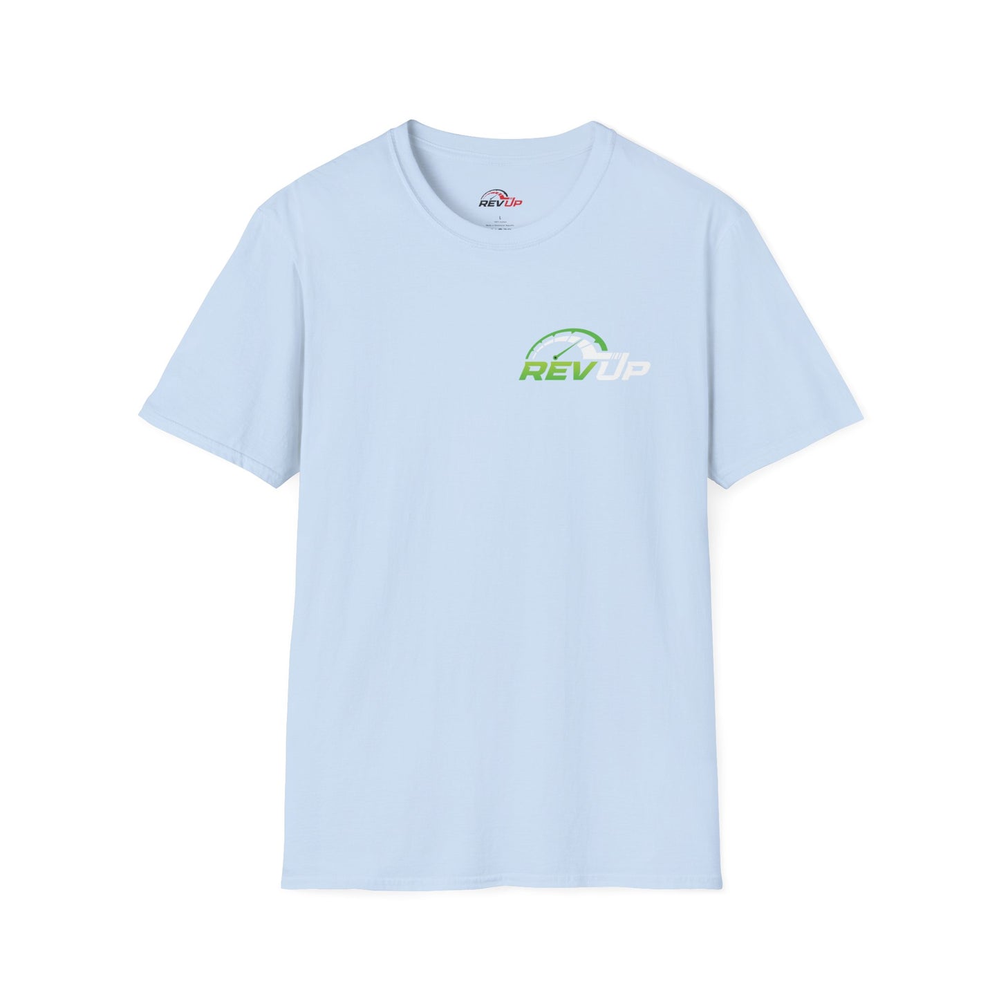 RevUp Green White Cotton tee