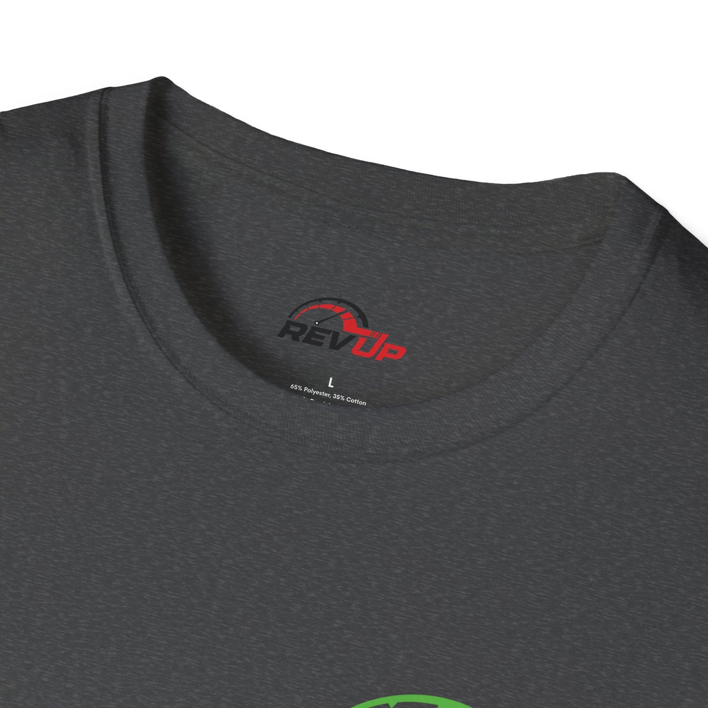RevUp Green White Cotton tee
